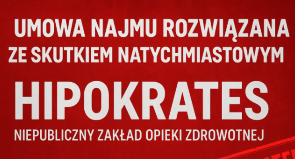 Ulice, Miasto wypowiada umowę najmu HIPOKRATES poważne naruszenia ujawnione - zdjęcie, fotografia