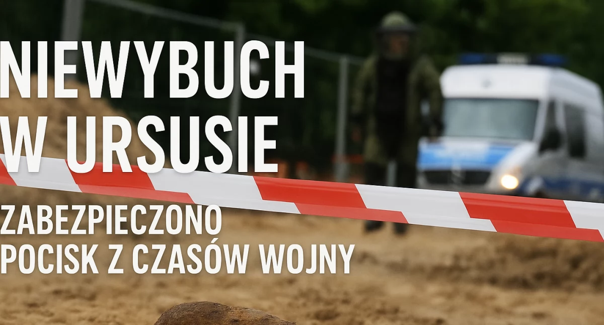 Ulice, Niewybuch Ursusie saperzy zabezpieczyli pocisk czasów wojny - zdjęcie, fotografia