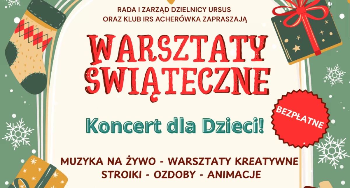 Warto zobaczyć, Świąteczna magia Acherówce warsztaty koncert dzieci - zdjęcie, fotografia