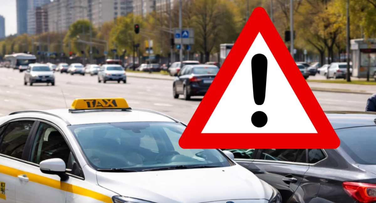 Działania służb, Kolizja Jerozolimskich kierowcą taksówkarz znany wcześniejszych stłuczek - zdjęcie, fotografia