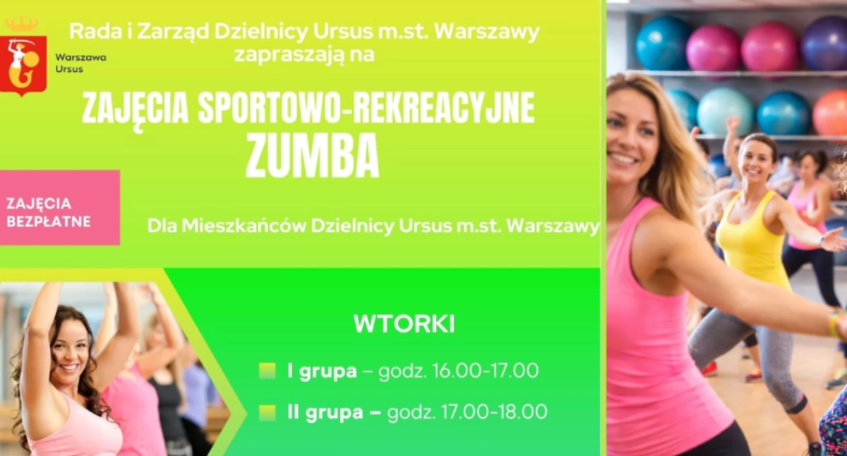 Rekreacja, Bezpłatne zajęcia zumby Ursusie - zdjęcie, fotografia