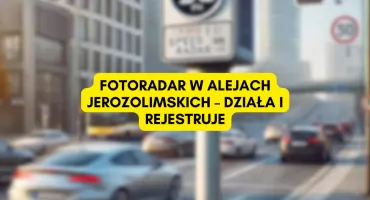 Nowy fotoradar w Alejach Jerozolimskich: tysiące wykroczeń w pierwszym miesiącu