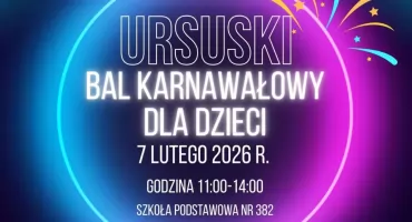 Karnawałowy Bal dla Dzieci - zabawa i animacje w Ursusie!